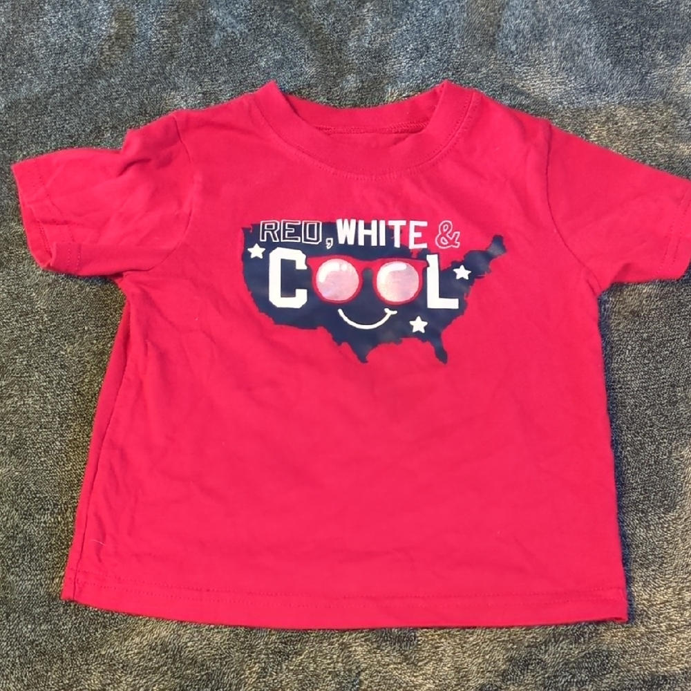 Red Kids T-Shirt with USA Graphic